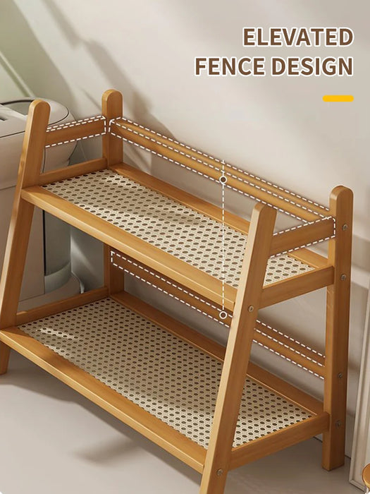 2-Tier Bamboo Spice Rack – Counter & Cabinet Organiser