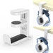 2-in-1 No‑Drill Desktop Cup Holder & Headphone Hook for Computer Desk