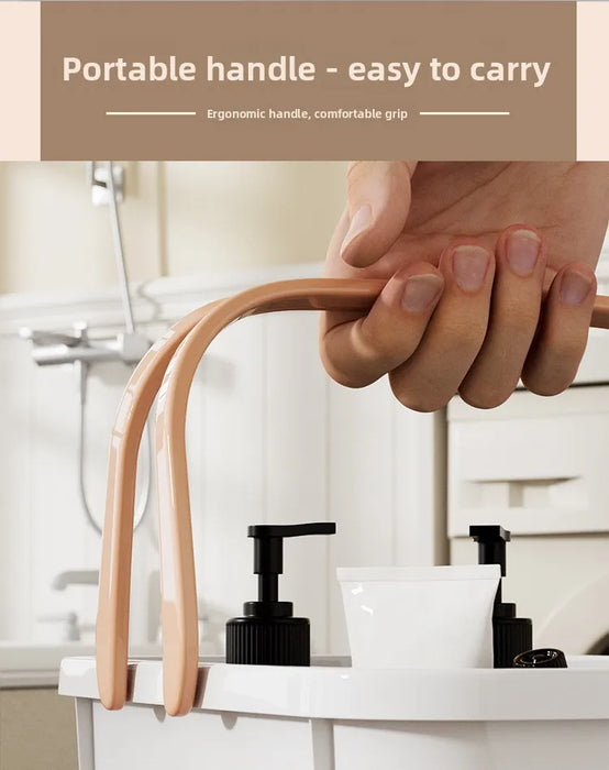 Large Capacity Portable Bath Basket – Handheld Shower Caddy & Bathroom Organiser