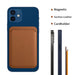 Magnetic Leather Wallet Card Holder MagSafe Phone Stand for iPhone 11–15 Series