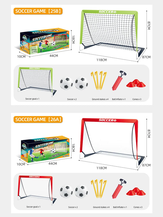 Portable Pop-Up Football Goal — Foldable Training Net for Garden, Indoor & Outdoor