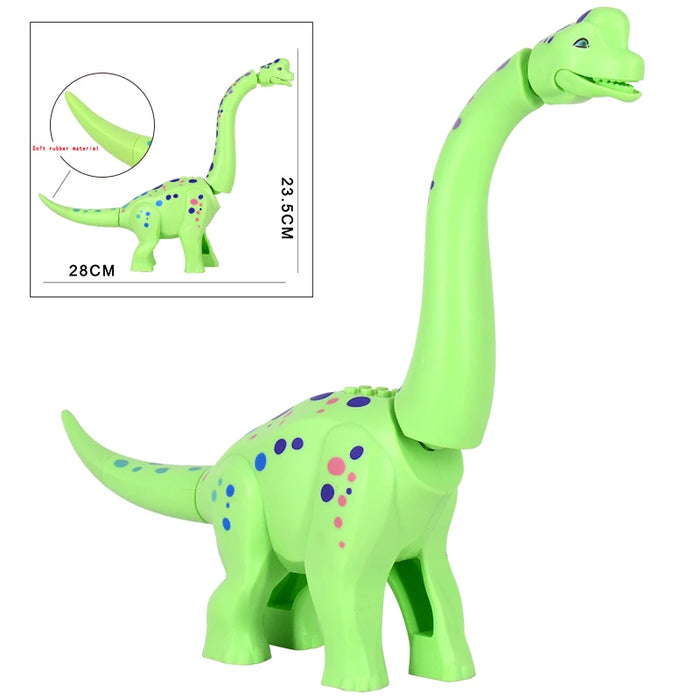 MOC Jurassic Brachiosaurus Building Kit — Small ABS Bricks Dinosaur Model (compatible)