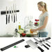 Magnetic Wall-Mounted Knife Holder — Storage Rack for Kitchen Utensils & Tools