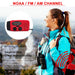 Mini Solar Crank Radio — AM/FM & 7‑Channel NOAA, USB Phone Charger, 3‑LED Torch, Waterproof
