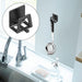 Self‑Adhesive Carbon Steel Sponge Holder — Sink & Bathroom Organiser, Black/Gray/White