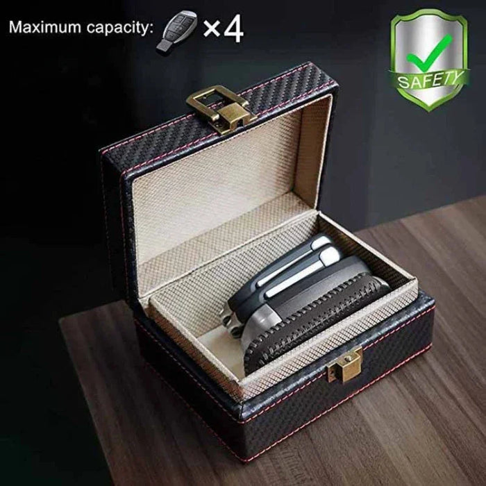 Faraday Signal-Blocking Key Fob Box — Anti-Theft Mobile & Key Protector