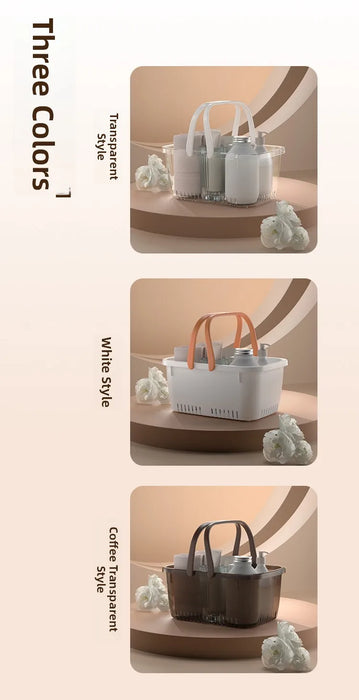 Large Capacity Portable Bath Basket – Handheld Shower Caddy & Bathroom Organiser