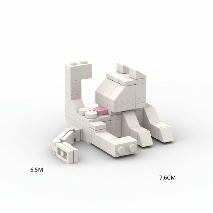 Animal Series 62-Piece Cat MOC Bricks DIY Building Blocks — Kids' Educational Toy