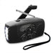Mini Solar Crank Radio — AM/FM & 7‑Channel NOAA, USB Phone Charger, 3‑LED Torch, Waterproof