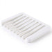 Silicone Self-Draining Soap Dish — Anti-Slip Soap Holder (11.5×8×1cm)