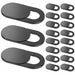 Webcam Privacy Cover — Slim Slide Shutter, 1/3/15 Pack (Black or White)