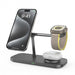 3-in-1 Magnetic Wireless Charger Stand for iPhone 12–17, Apple Watch Series 4–10 & AirPods (Qi)