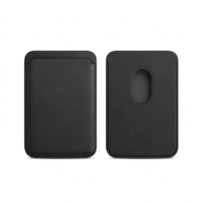 Magnetic Leather Wallet Card Holder MagSafe Phone Stand for iPhone 11–15 Series