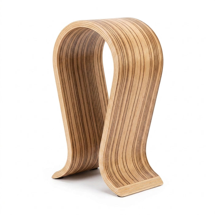2025 Walnut U-Shape Wooden Headphone Stand – Desktop Hanger