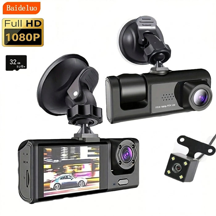 1080P Dual Dash Cam — Front and Interior with IR Night Vision