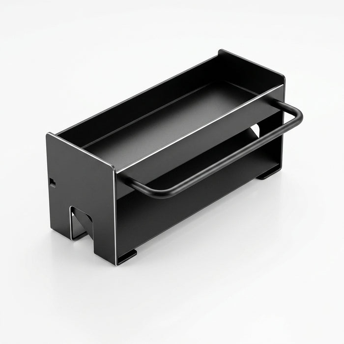 Kitchen Sink Stand & Sponge Holder – Metal Dish Drainer Organiser (Grey/White/Black)