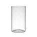 Clear Cylinder Glass Candle Holder – Lead‑Free Calcium Sodium Glass, Multiple Sizes (Candles Not Included)