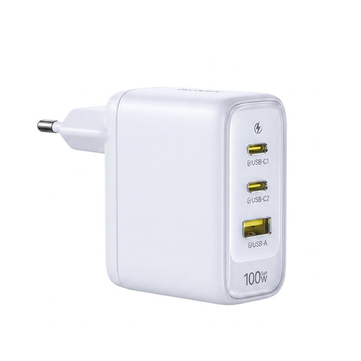 Baseus 100W GaN Fast Charger – 2 USB-C + USB-A, PD/QC/PPS