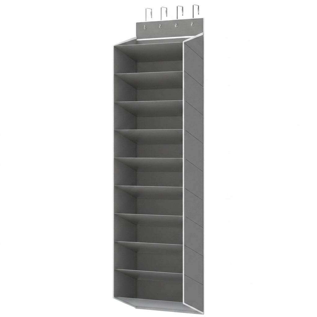 10-Tier Over-the-Door Shoe Organiser — Deep Pocket Hanging Rack (74in x 17in x 11in)