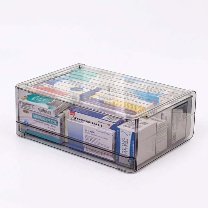 Acrylic Drawer Medicine Box – Stackable, Large Capacity, Durable Design