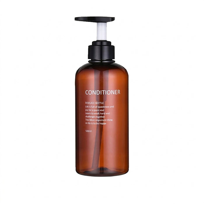 Refillable Pump Dispenser Set for Shampoo, Conditioner & Body Wash — 500 ml (1 or 3 pack)