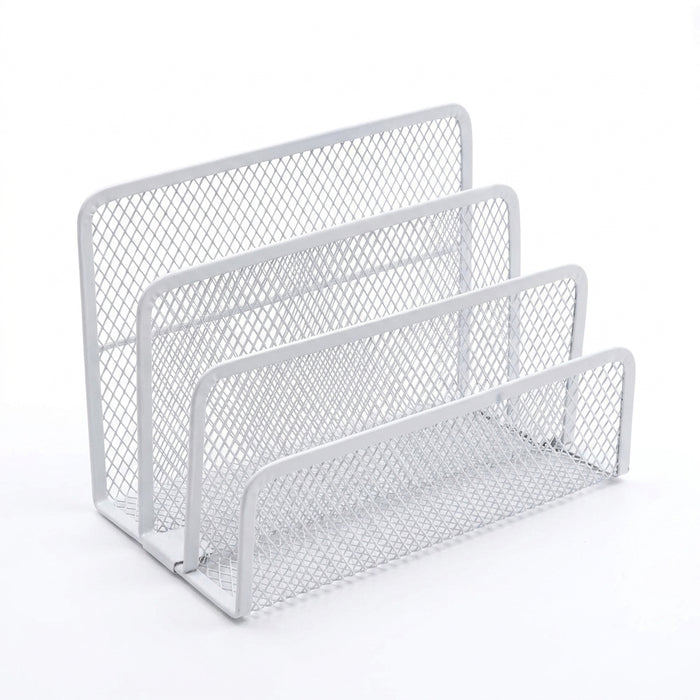 4-Tier Iron Mesh Desk Organiser – Letter Holder for Documents & Stationery