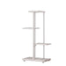 4-Tier Metal Plant Pot Rack – White Flower Stand & Storage Shelf