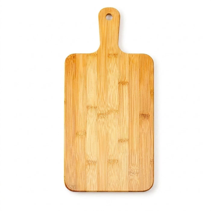 Bamboo Cutting Board with Handle — 11 x 5 inch Wooden Serving & Chopping Board